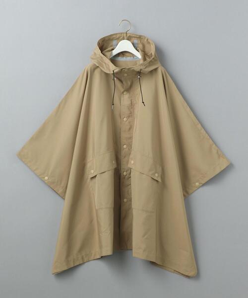 Traditional Weatherwear(トラディショナルウェザーウェア)の「【WORK TRIP OUTFITS】【 Traditional Weatherwear 】★WTO レイン パーカー ポンチョ(レインコート/ポンチョ・レディース・ライトブルー/ベージュ・FREE)」の2枚目の写真