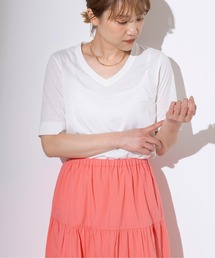 【日本製】V衿ドライタッチTシャツ
