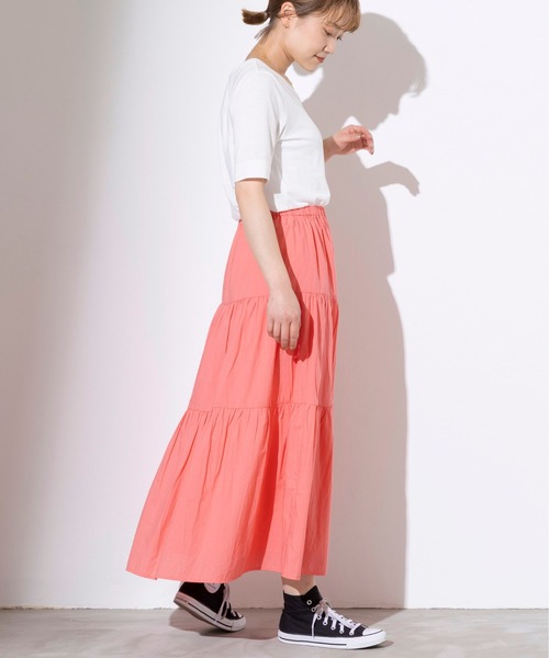 PICCIN(ピッチン)の「【日本製】V衿ドライタッチTシャツ(Tシャツ/カットソー・レディース・ブラック/オフホワイト/ブルー・M)」の21枚目の写真