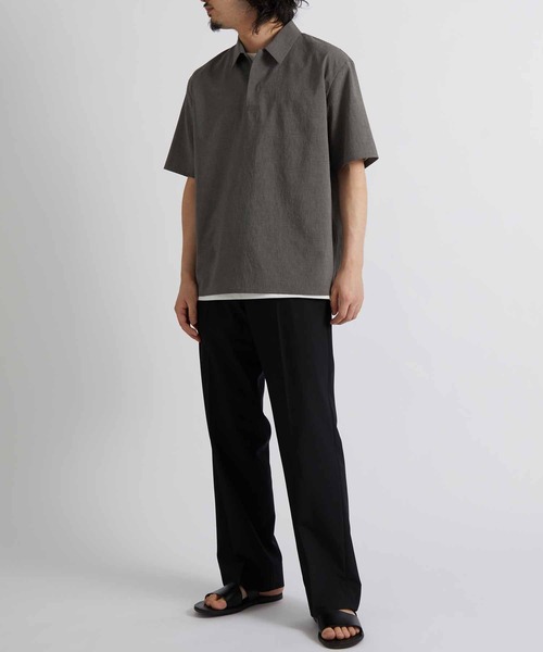 ADAM ET ROPE'(アダムエロペ)の「【Quickdry】接触冷感ソリッドポロシャツ/吸水速乾/伸縮性/イージーケア(ポロシャツ・メンズ・ブラック/グレー系その他・S/M/L)」の11枚目の写真