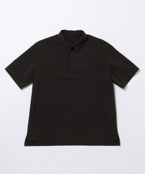 ADAM ET ROPE'(アダムエロペ)の「【Quickdry】接触冷感ソリッドポロシャツ/吸水速乾/伸縮性/イージーケア(ポロシャツ・メンズ・ブラック/グレー系その他・S/M/L)」の14枚目の写真