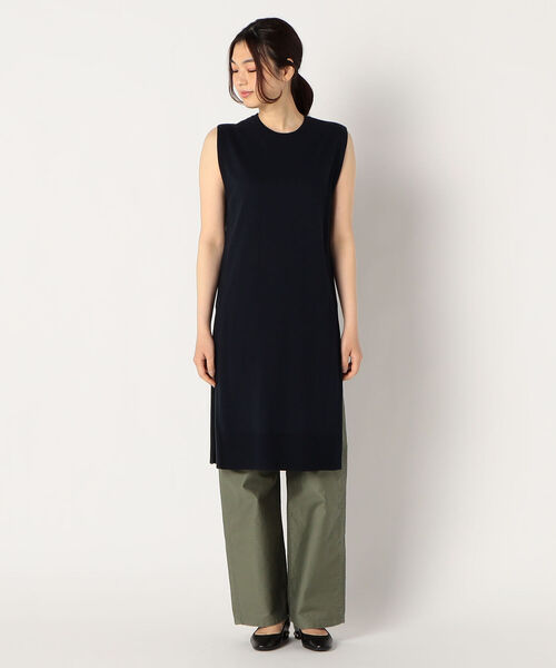 fredy emue（フレディエミュ）の「サマーロングベスト（ニット/セーター・レディース・ベージュ/ネイビー/キャメル・38）」の4枚目の写真