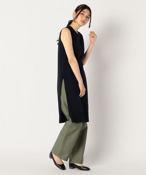 fredy emue（フレディエミュ）の「サマーロングベスト（ニット/セーター・レディース・ベージュ/ネイビー/キャメル・38）」の5枚目の写真