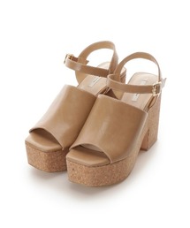 REDYAZEL | スクエアトゥ合皮コルクソールサンダル(サンダル)