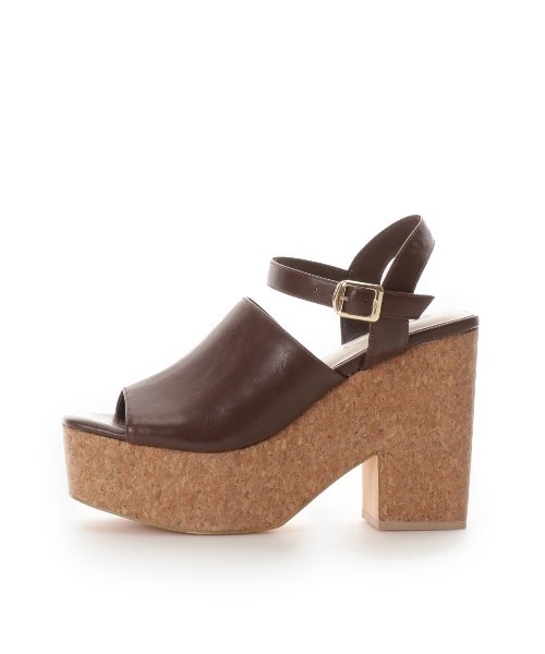 REDYAZEL（レディアゼル）の「スクエアトゥ合皮コルクソールサンダル（サンダル・レディース・ベージュ/ブラウン/ブラック・SMALL/MEDIUM/LARGE）」の14枚目の写真