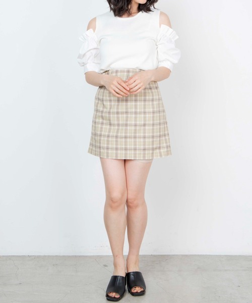 WEGO(ウィゴー)の「WEGO/リネンライクミニスカート(スカート・レディース・ベージュ系その他3/ホワイト系その他2/ブラック系その他2/ベージュ系その他・SMALL/MEDIUM)」の10枚目の写真