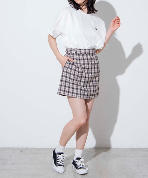 WEGO(ウィゴー)の「WEGO/リネンライクミニスカート(スカート・レディース・ベージュ系その他3/ホワイト系その他2/ブラック系その他2/ベージュ系その他・SMALL/MEDIUM)」の8枚目の写真