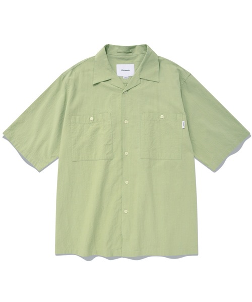 COVERNAT（カバーナット）の「【COVERNAT】SEERSUCKER OPEN COLLAR 2PK S/S SHIRTS / カバー