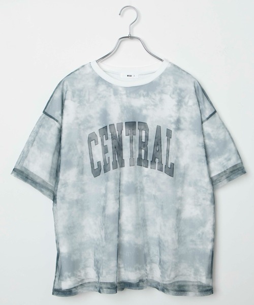 WEGO（ウィゴー）の「WEGO/タイダイチュールカレッジロゴTシャツ（Tシャツ/カットソー・レディース・ブルー/ブラウン・FREE）」の12枚目の写真