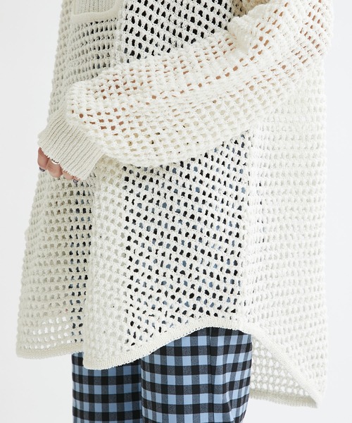 MATURED（マチュアード）の「【MATURED】Mesh knit pullover（メッシュニットプルオーバー）（ニット/セーター・レディース・ブラック/ホワイト・FREE）」の13枚目の写真