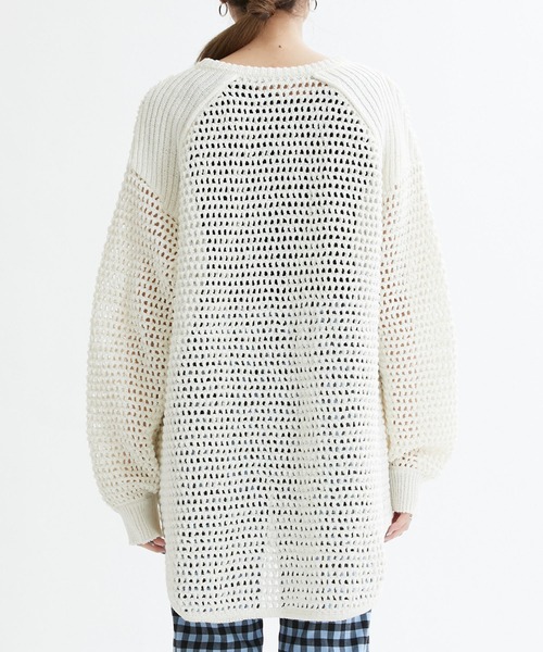 MATURED（マチュアード）の「【MATURED】Mesh knit pullover（メッシュニットプルオーバー）（ニット/セーター・レディース・ブラック/ホワイト・FREE）」の10枚目の写真