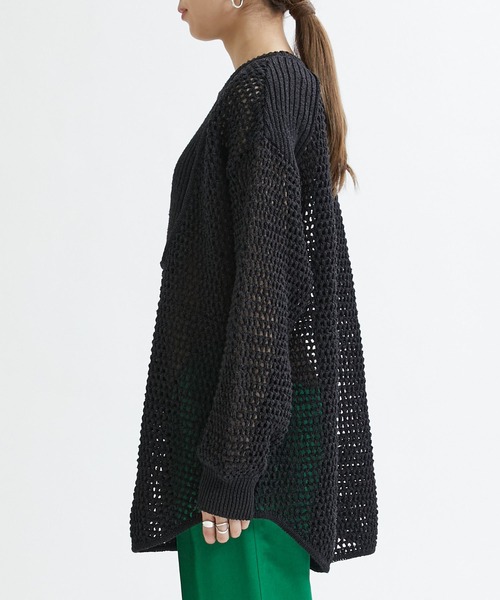 MATURED（マチュアード）の「【MATURED】Mesh knit pullover（メッシュニットプルオーバー）（ニット/セーター・レディース・ブラック/ホワイト・FREE）」の18枚目の写真