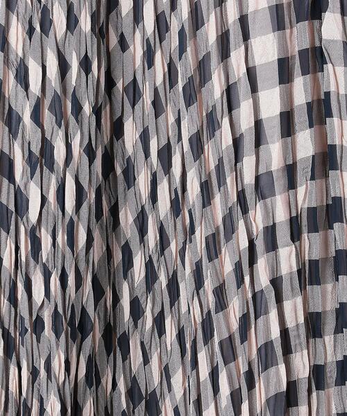 UNITED ARROWS（ユナイテッドアローズ）の「UWCC P ギンガムチェック プリーツスカート（スカート・レディース・オフホワイト/ライトピンク・FREE）」の13枚目の写真