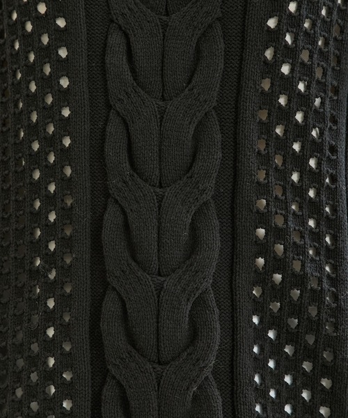 WRAPINKNOT（ラッピンノット）の「【WRAPINKNOT(ラッピンノット)】別注2WAYライトニットベスト（ベスト・レディース・ライトグレー/ブラック/オフホワイト・FREE）」の20枚目の写真