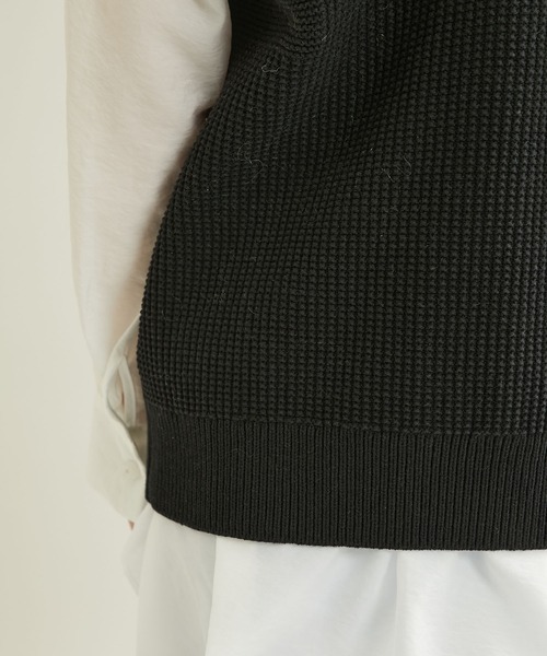 WRAPINKNOT（ラッピンノット）の「【WRAPINKNOT(ラッピンノット)】別注2WAYライトニットベスト（ベスト・レディース・ライトグレー/ブラック/オフホワイト・FREE）」の14枚目の写真