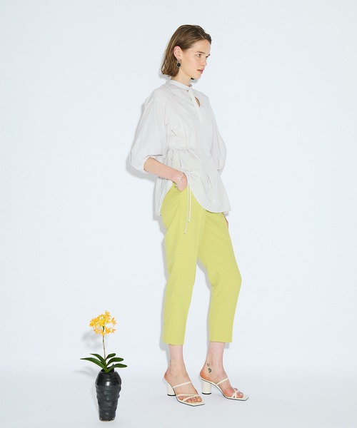 PUBLIC TOKYO(パブリックトウキョウ)の「ランタンスリーブブラウス /ウォッシャブル(シャツ/ブラウス・レディース・ブラック/ピンク/ライトグレー/ホワイト・FREE)」の12枚目の写真