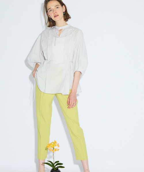 PUBLIC TOKYO(パブリックトウキョウ)の「ランタンスリーブブラウス /ウォッシャブル(シャツ/ブラウス・レディース・ブラック/ピンク/ライトグレー/ホワイト・FREE)」の13枚目の写真