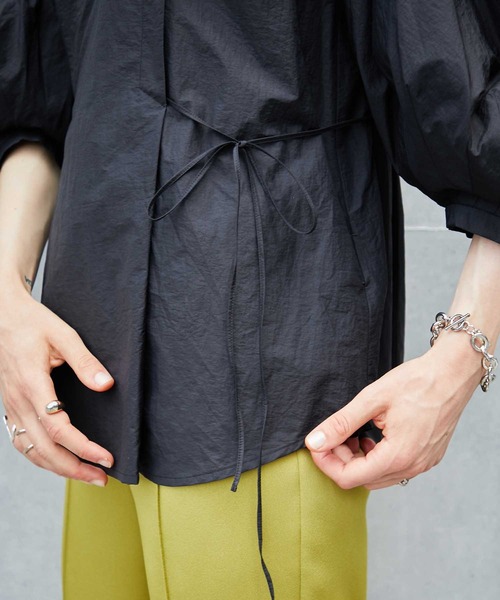 PUBLIC TOKYO(パブリックトウキョウ)の「ランタンスリーブブラウス /ウォッシャブル(シャツ/ブラウス・レディース・ブラック/ピンク/ライトグレー/ホワイト・FREE)」の20枚目の写真