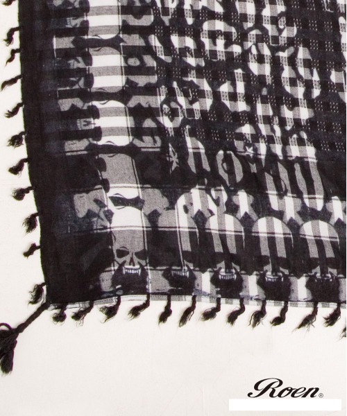 ROEN（ロエン）の「Roen/ロエン/Afghan Stole（アフガンストール)（ストール/ショール・メンズ・ブラック・FREE）」の5枚目の写真