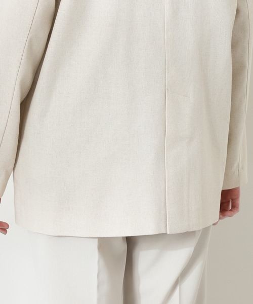 N.（N. Natural Beauty Basic）（エヌエヌナチュラルビューティーベーシック）の「◆麻混テーラードジャケット（テーラードジャケット・レディース・ライトグレー/ブラウン/ナチュラル・MEDIUM）」の13枚目の写真