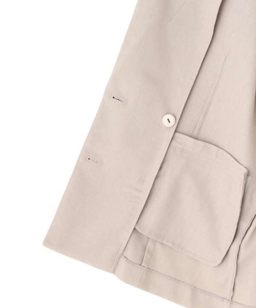 N.（N. Natural Beauty Basic）（エヌエヌナチュラルビューティーベーシック）の「◆麻混テーラードジャケット（テーラードジャケット・レディース・ライトグレー/ブラウン/ナチュラル・MEDIUM）」の18枚目の写真