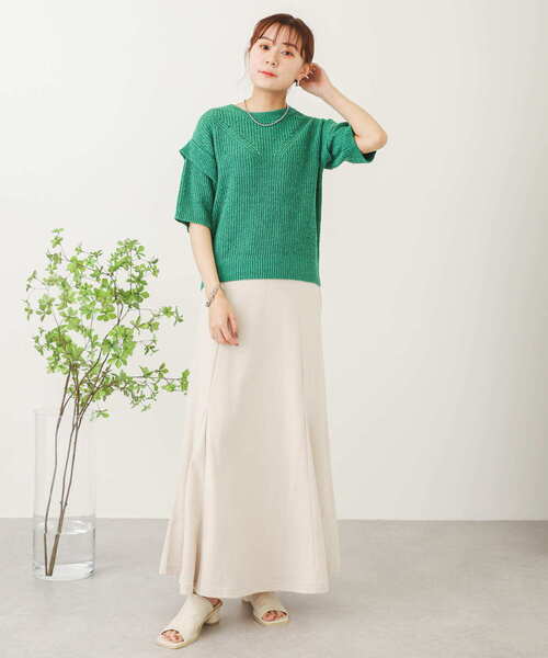 SENSE OF PLACE by URBAN RESEARCH（センスオブプレイスバイアーバンリサーチ）の「スウェットマーメイドスカート（スカート・レディース・アイボリー/ブラック/グレー・ONE）」の16枚目の写真