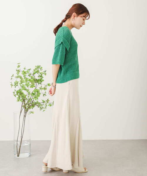 SENSE OF PLACE by URBAN RESEARCH（センスオブプレイスバイアーバンリサーチ）の「スウェットマーメイドスカート（スカート・レディース・アイボリー/ブラック/グレー・ONE）」の13枚目の写真