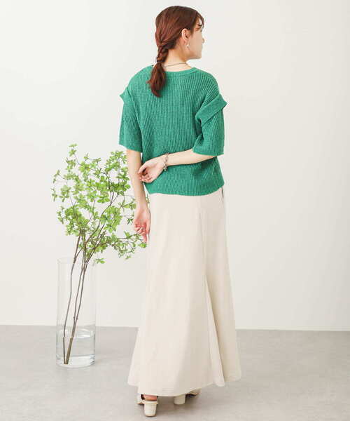 SENSE OF PLACE by URBAN RESEARCH（センスオブプレイスバイアーバンリサーチ）の「スウェットマーメイドスカート（スカート・レディース・アイボリー/ブラック/グレー・ONE）」の12枚目の写真