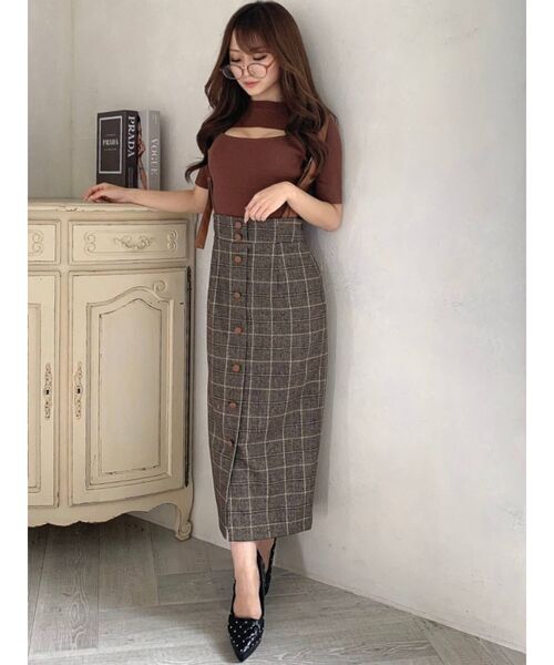 RESEXXY（リゼクシー）の「バスト切り替え2WAYトップス（ニット/セーター・レディース・ホワイト/ブラック/ベージュ/ブラウン・FREE）」の16枚目の写真