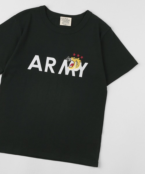 タイガー刺繍 A Ray メイク Ray メイク Armyロゴ キッズ半袖tシャツ ア レイ のファッション 140cm 160ｃｍ ア セール A Tシャツ カットソー Make