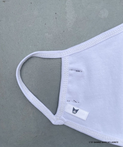 FIG&VIPER（フィグアンドバイパー）の「Kuromiフェイスマスク（マスク・レディース・ホワイト/ブラック・FREE）」の5枚目の写真