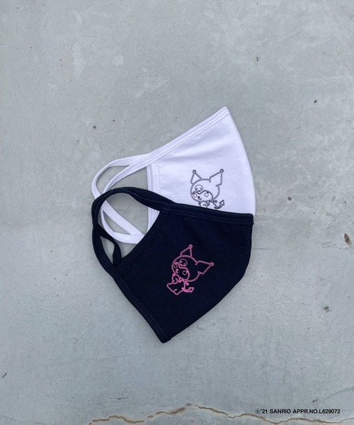 FIG&VIPER（フィグアンドバイパー）の「Kuromiフェイスマスク（マスク・レディース・ホワイト/ブラック・FREE）」の11枚目の写真