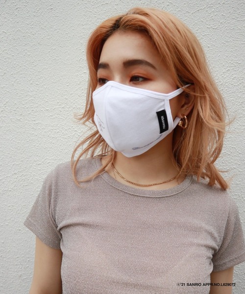 FIG&VIPER（フィグアンドバイパー）の「Kuromiフェイスマスク（マスク・レディース・ホワイト/ブラック・FREE）」の6枚目の写真