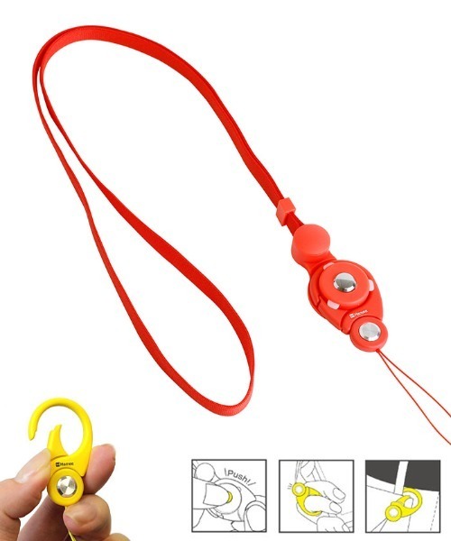 HandLinker Putto Carabiner モバイルネックストラップ 落下防止