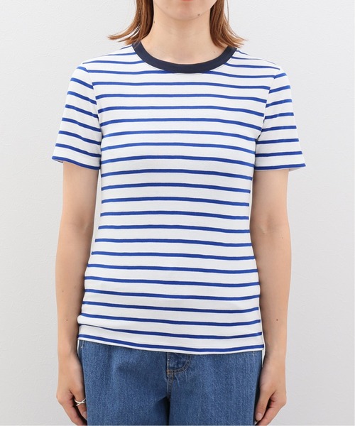 SLOBE IENA(スローブイエナ)の「【PETIT BATEAU/プチバトー】ボーダーTシャツ【洗濯機洗い可】◆(Tシャツ/カットソー・レディース・ネイビー/ブルー・FREE)」の11枚目の写真