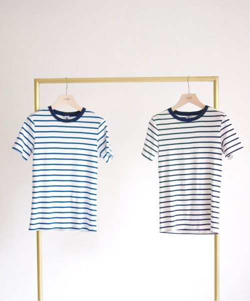 SLOBE IENA(スローブイエナ)の「【PETIT BATEAU/プチバトー】ボーダーTシャツ【洗濯機洗い可】◆(Tシャツ/カットソー・レディース・ネイビー/ブルー・FREE)」の20枚目の写真