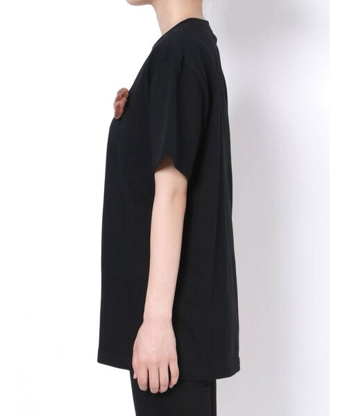 merry jenny（メリージェニー）の「スナッフィーT（Tシャツ/カットソー・レディース・オフホワイト/ブラック/ベージュ・FREE）」の6枚目の写真