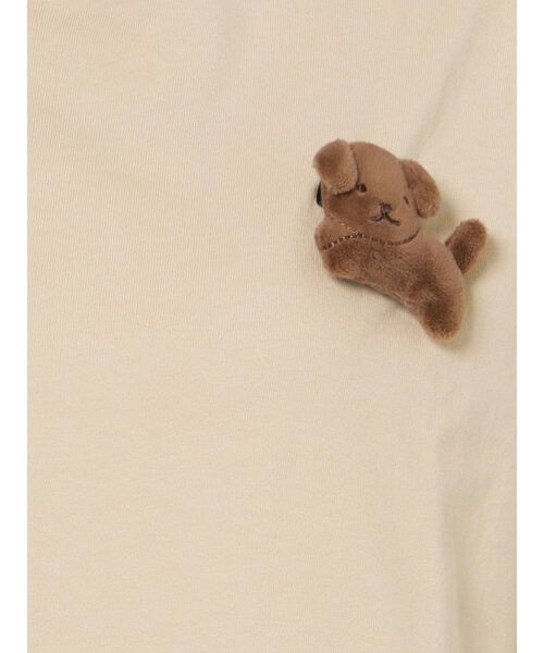 merry jenny（メリージェニー）の「スナッフィーT（Tシャツ/カットソー・レディース・オフホワイト/ブラック/ベージュ・FREE）」の12枚目の写真