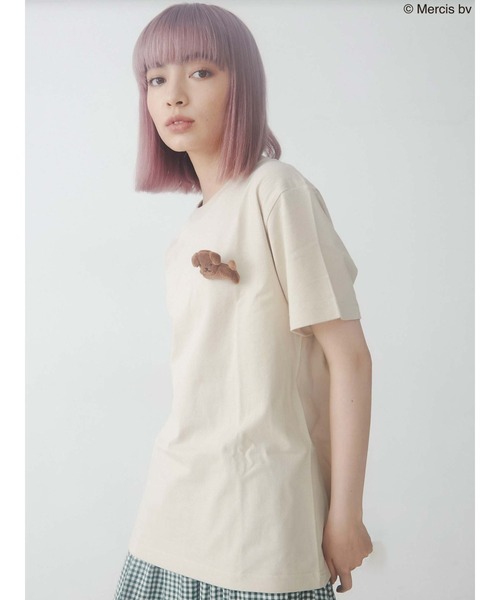 merry jenny（メリージェニー）の「スナッフィーT（Tシャツ/カットソー・レディース・オフホワイト/ブラック/ベージュ・FREE）」の17枚目の写真