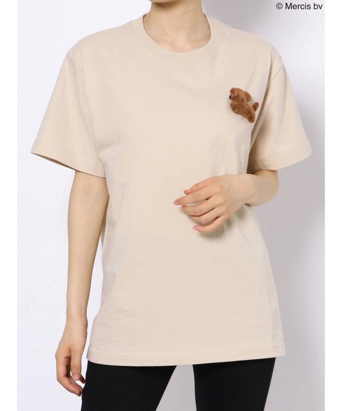 merry jenny（メリージェニー）の「スナッフィーT（Tシャツ/カットソー・レディース・オフホワイト/ブラック/ベージュ・FREE）」の14枚目の写真