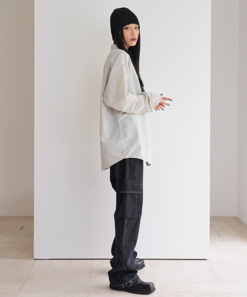 FEKETE（フェケテ）の「FEKETE DENIM CARGO PANTS（カーゴパンツ・メンズ・ブラック/ブルー・MEDIUM/LARGE）」の17枚目の写真