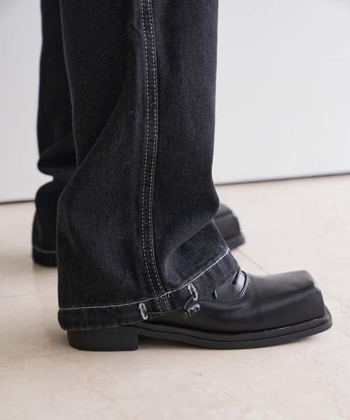 FEKETE（フェケテ）の「FEKETE DENIM CARGO PANTS（カーゴパンツ・メンズ・ブラック/ブルー・MEDIUM/LARGE）」の22枚目の写真