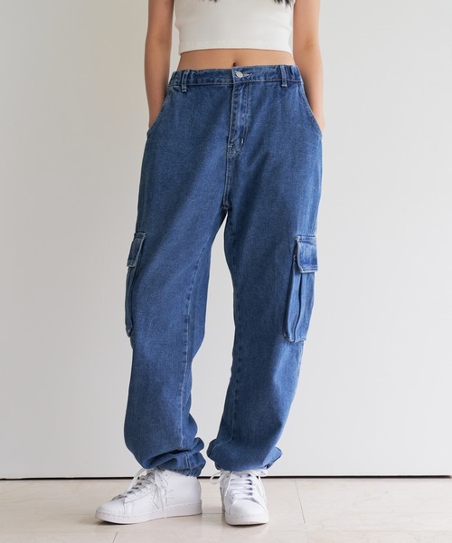 FEKETE（フェケテ）の「FEKETE DENIM CARGO PANTS（カーゴパンツ・メンズ・ブラック/ブルー・MEDIUM/LARGE）」の11枚目の写真