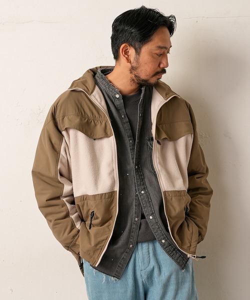 CIAOPANIC TYPY（チャオパニックティピー）の「【Ares / アース】フィールドフリースジャケット（その他アウター・メンズ・スカイブルー/ベージュ・ONE SIZE）」の3枚目の写真