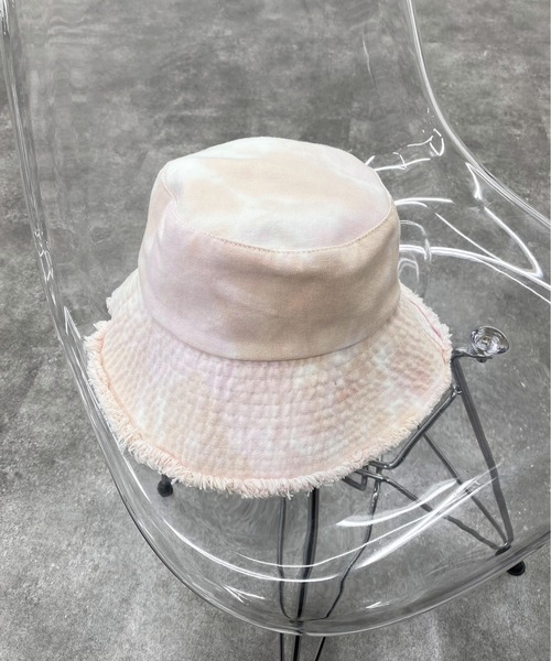 PairPair（ペアペア）の「タイダイバケットハット（ハット・レディース・グレー/ピンク・FREE）」の5枚目の写真