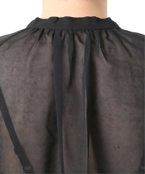 Spick & Span(スピックアンドスパン)の「#【RITO】シアーキュプラトップWITH リボン◆(シャツ/ブラウス・レディース・ベージュ/ブラック・38)」の17枚目の写真