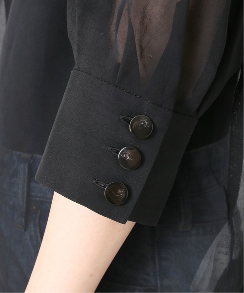 Spick & Span(スピックアンドスパン)の「#【RITO】シアーキュプラトップWITH リボン◆(シャツ/ブラウス・レディース・ベージュ/ブラック・38)」の19枚目の写真