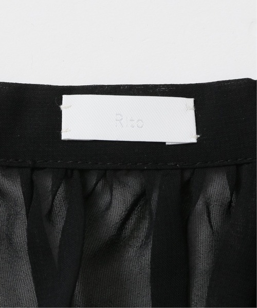 Spick & Span(スピックアンドスパン)の「#【RITO】シアーキュプラトップWITH リボン◆(シャツ/ブラウス・レディース・ベージュ/ブラック・38)」の21枚目の写真