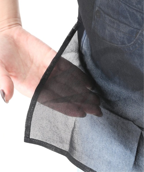 Spick & Span(スピックアンドスパン)の「#【RITO】シアーキュプラトップWITH リボン◆(シャツ/ブラウス・レディース・ベージュ/ブラック・38)」の22枚目の写真