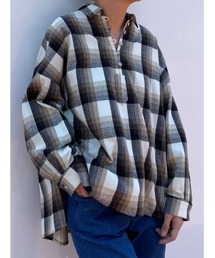 BEARDSLEY | チェック襟付きプルオーバー(シャツ/ブラウス)